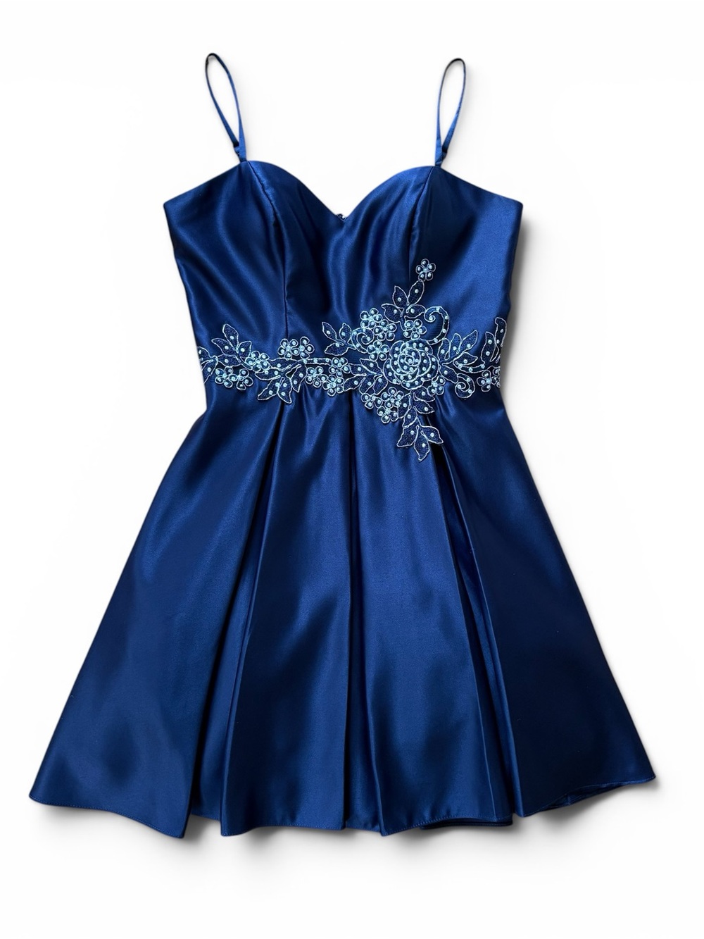 Blue Formal Mini Dress